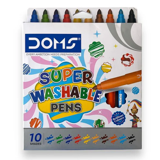 DOMS Super Washable Pen 10 Shades