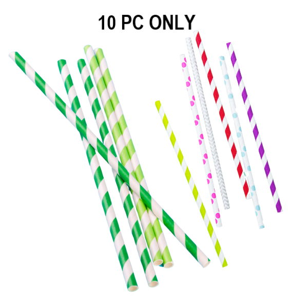 Paper Straw (10 Pc Set)