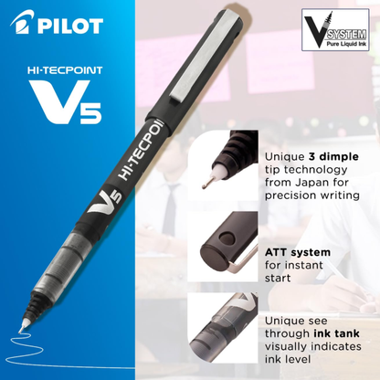 MRP70 Black Pilot Hi-Techpoint V5 Pen