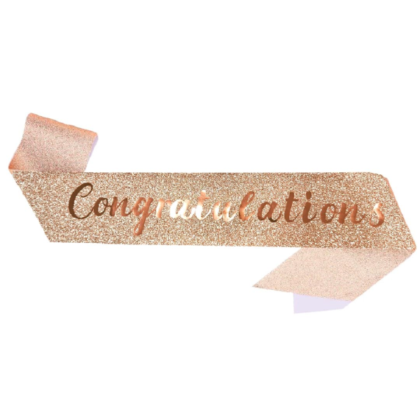 Congratulations Glitter Sash