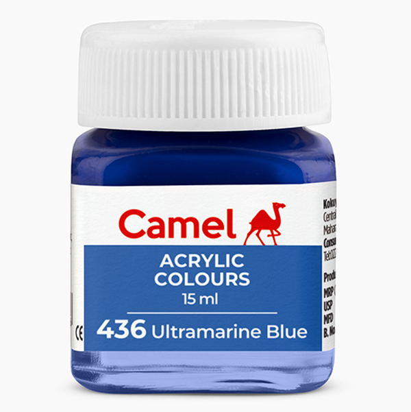 MRP25 Camel Fabrica Acrylic Colours Ultra 15ml (436 Ultramarine Blue)