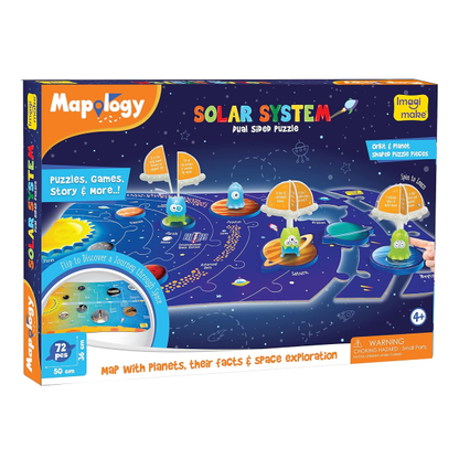 Imagimake Mapology - Solar System Dual Sided Puzzle