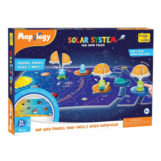 Imagimake Mapology - Solar System Dual Sided Puzzle