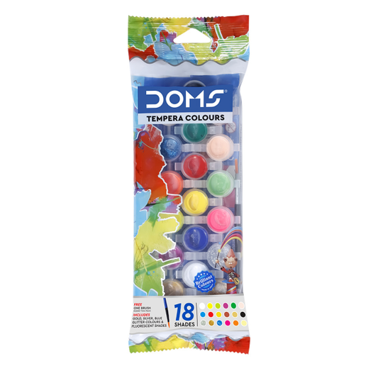 Doms Tempera Colour 18 Shades W/S