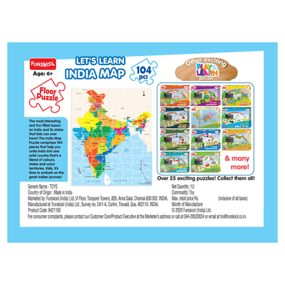 MRP249 Funskool Lets Learn India Map