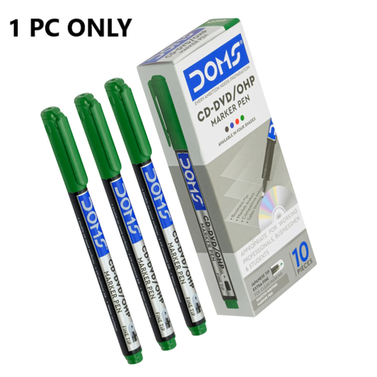 Doms CD-DVD/OHP Marker Pen Green