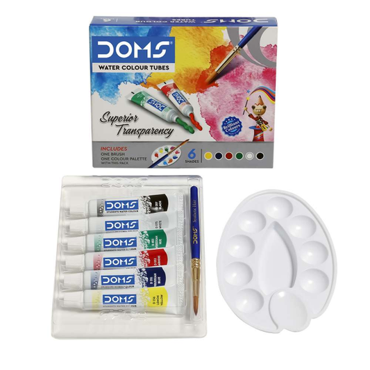DOMS Water Colour Tube 6 Shade