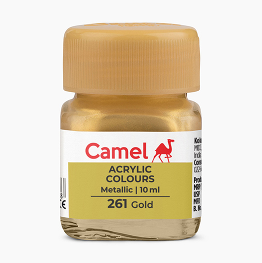 Camel Fabrica Acrylic Colours Metallic 10ml (261 Gold)