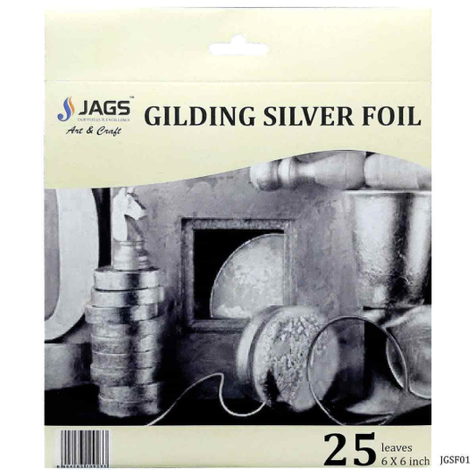 Silver Foil Leaves (25)