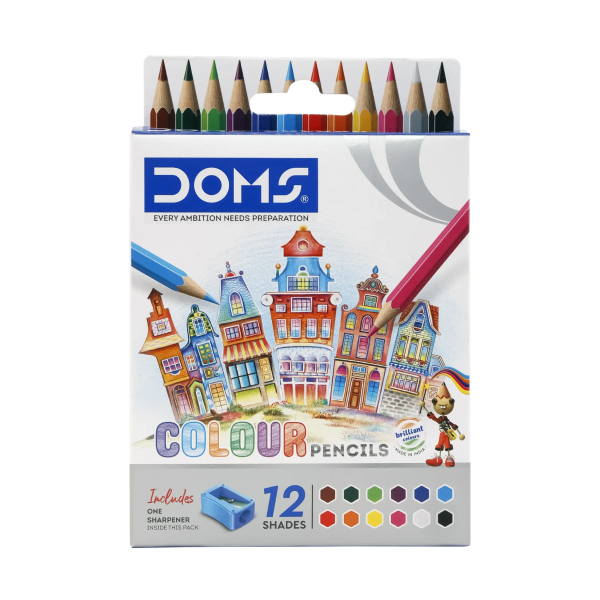 DOMS HSC 12 Shade Colour Pencil