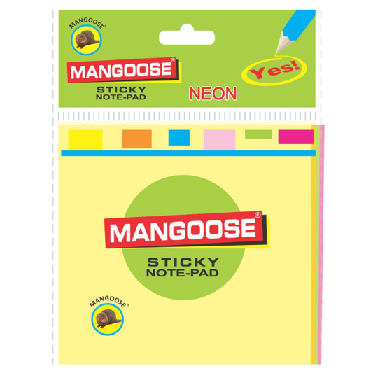 MRP70 Post It Mangoose Sticky Notepad (4 Colours - 3*3)