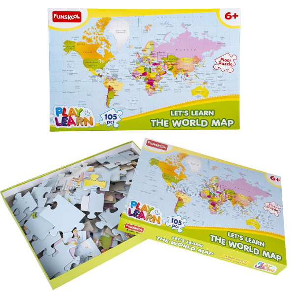 MRP299 Funskool Lets Learn World Map